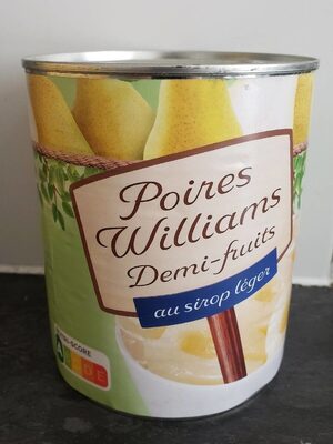 Poire Williams Demi-fruits Au Sirop Léger