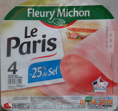Jambon Le Paris -25% Sel
