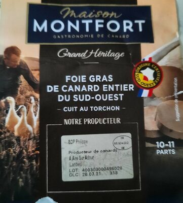 Foie Grand De Canard Entier Cuit Torchon