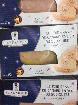 Foie Gras De Canard Entier Mi-cuit Du Sud-ouest
