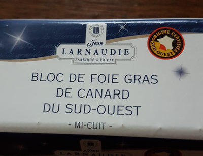 Bloc De Foie Gras De Canard Du Sud-ouest
