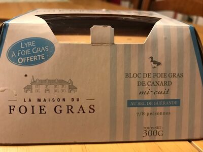 Bloc De Foie Gras De Canard Mi-cuit Au Sel De Guérande