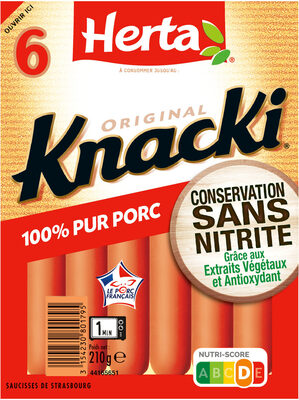 Knacki 100% Pur Porc Sans Nitrite