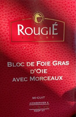 Bloc De Foie Gras D‘oie Avec Morceaux