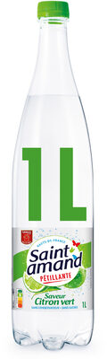 St Amand Eau Minérale Naturelle Pétillante Aromatisée Citron Vert 1l