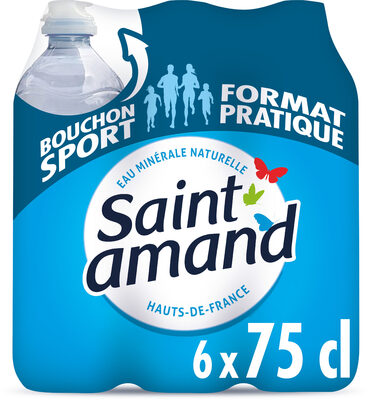 St Amand Eau Minérale Naturelle 6x75cl Bouchon Sport