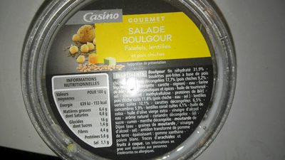 Salade Boulgour Falafels, Lentilles Et Pois Chiches