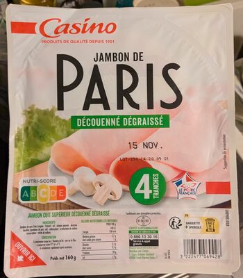 Jambon De Paris Découenné Dégraissé Vpf