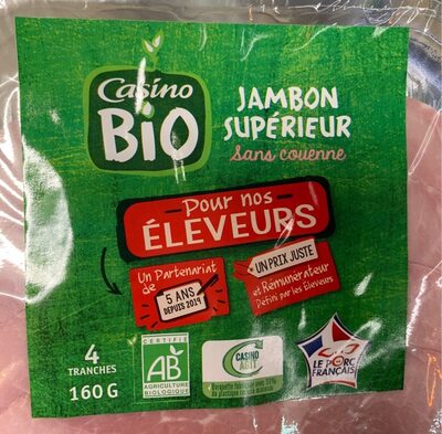 Jambon Supérieur Sans Couenne Bio