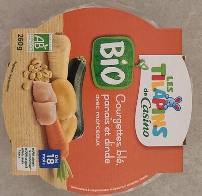 Courgettes Blé Panais Et Dinde Avec Morceaux Dès 18 Mois