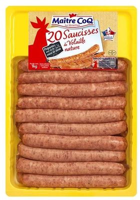 20 Saucisses De Volaille Nature