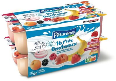 Yaourt Brassé Fruits P'tit Onctueux X16 - P'tits Prods