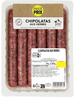 6 Chipolatas Aux Herbes 300g