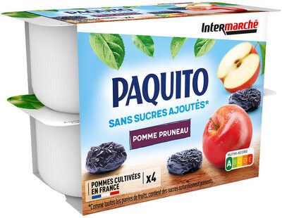 Coupelles Purée De Fruits Pommes Pruneaux Ssa - 4 X 100 G
