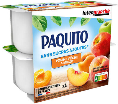 Coupelles Purée De Fruits Pommes Pêches Abricots Ssa - 4 X 100 G