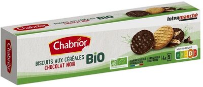 Sablé Céréales Nappés Chocolat Noir Bio - 180g