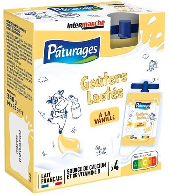 Desserts Lactes Vanille 4x85 G - P'tits Prods