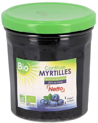 Confiture Extra De Myrtilles 50% Fruits - Bio
