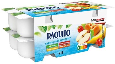 Puree De Fruits Ssa Panache 16x100g - Pomme, Pomme Fraise, Pomme Abricot, Pomme