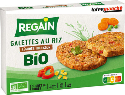 Galettes Riz, Légumes, Boulghour Bio