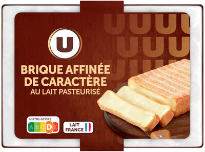 Fromage Brique Pasteurisé Affinée De Caractère 31% De Mg, 180g