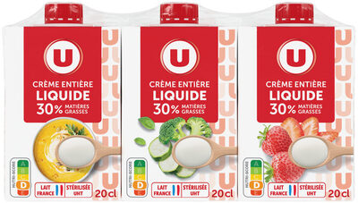 Crème Entière Liquide Uht 30% Mg