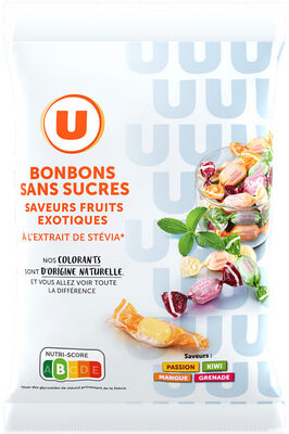 Bonbons Saveur Fruits Exotiques Sans Sucres