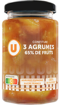 Confiture 3 Agrumes 65% De Fruits 300g