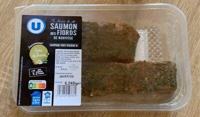 Pavé De Saumon Avec Topping Curry, 2 Pièces, Transformé En France, Barquette, 24