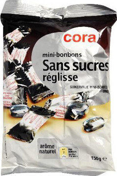 Mini-bonbons Sans Sucres Réglisse,