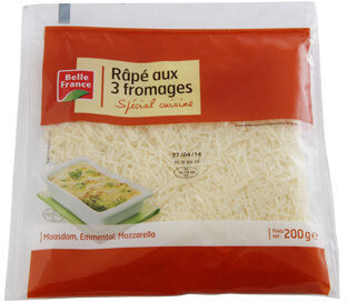 Râpé Aux 3 Fromages Spécial Cuisine