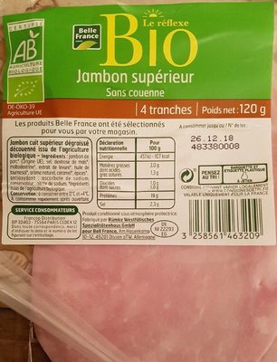 Jambon Supérieur Sans Couenne