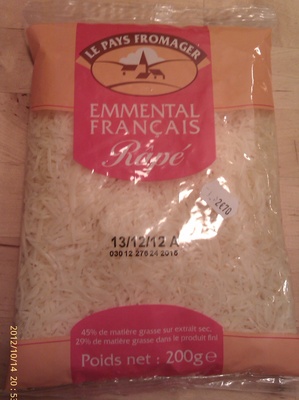 Emmental Français Râpé (29 % Mg)