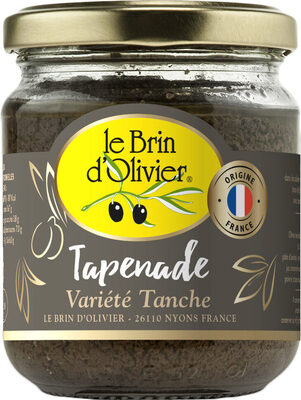 Tapenade D'olives Noires Variété Tanche