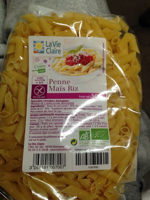 Penne Maïs Riz