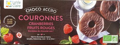 Biscuits Cranberries Et Fruits Rouges Enrobés De Chocolat