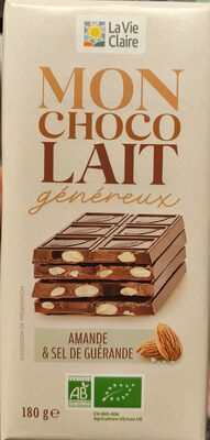 Mon Chocolat Généreux Amande Sel Guérande