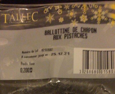 Ballotine De Chapon Aux Pistaches