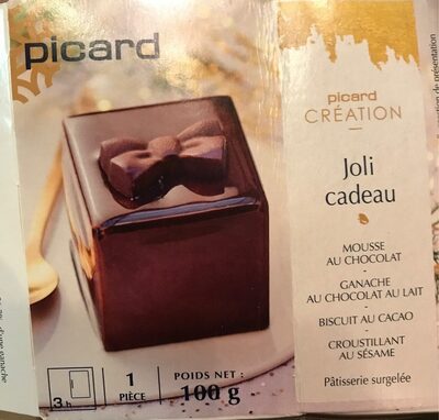 Joli Cadeau Mousse Au Chocolat - Ganache Au Chocolat Au Alit - Biscuit Au Cacao