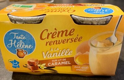Creme Renversée À La Vanille Sur Lit De Caramel