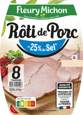 Rôti De Porc - 25% De Sel*
