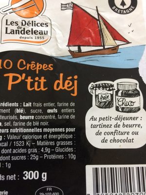 10 Crêpes P'tit Déj