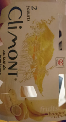 Climont, Yaourts Aux Fruits, Banane Citron