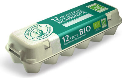 Boîte De 12 Œufs Bio - Cal. Moyen