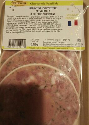 Galantine Charcuterie De Volaille À La Fine De Champagne