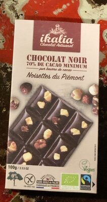 Chocolat Noir Noisettes Du Piémont
