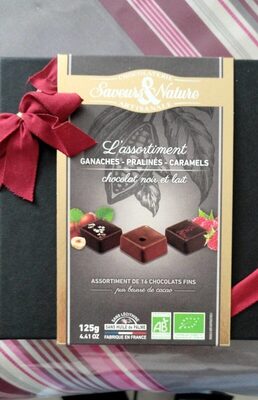 L'assortiment Ganaches-pralinés-caramels