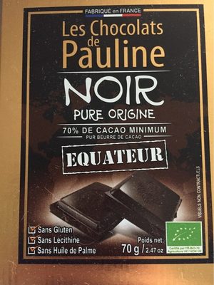 Chocolat Noir Pur Origine - Equateur
