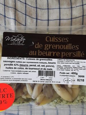 Cuisses De Grenouilles Au Beurre Persillé