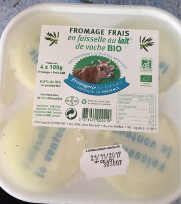 Fromage Frais En Faisselle Au Lait De Vache Bio